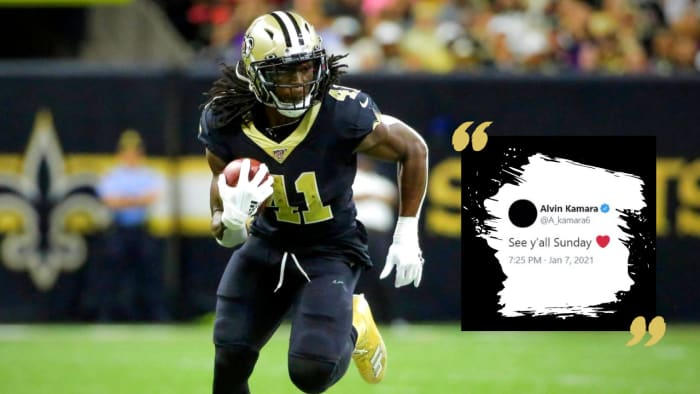 Saints RB Alvin Kamara